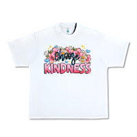 White Choose kindness Urban Heavy Tee - JahusDesignShop