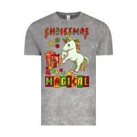 Cloud Rock christmas magical unicorn Vintage Tee - FaDigitalArtStudio