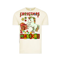 Vintage Arctic christmas magical unicorn Vintage Tee - FaDigitalArtStudio