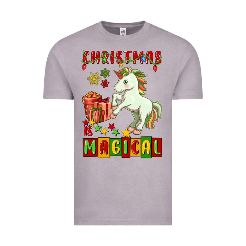 Christmas Magical Unicorn Vintage Tee by FaDigitalArtStudio | Teevron