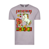 Vintage Zinc christmas magical unicorn Vintage Tee - FaDigitalArtStudio
