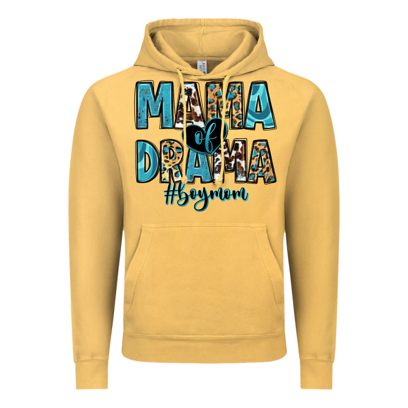 Mama Of Drama Boy Mom Vintage Hoodie by Zillion Design Studio | Teevron
