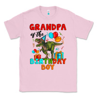 Bubblegum Pink grandpa of the birthday boy t rex Classic Tee - Artiststas