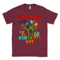 Burgundy grandpa of the birthday boy t rex Classic Tee - Artiststas