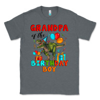 Charcoal Heather grandpa of the birthday boy t rex Classic Tee - Artiststas