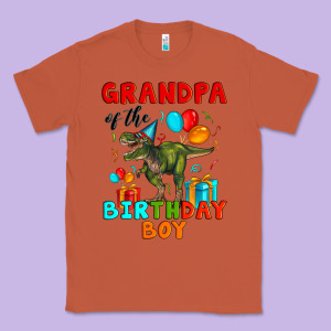 Grandpa Of The Birthday Boy T Rex Classic Tee Designed By Artiststas