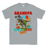 Heather Grey grandpa of the birthday boy t rex Classic Tee - Artiststas