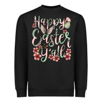 Black Easter Day Happy Easter y'all Heavyweight Sweatshirt - OliviaCreatesArt