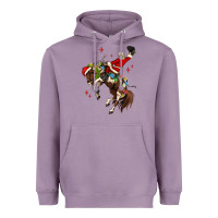 Lavender christmas cowboy santa Heavyweight Hoodie - MaliasSmallBusiness