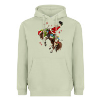 Matcha christmas cowboy santa Heavyweight Hoodie - MaliasSmallBusiness