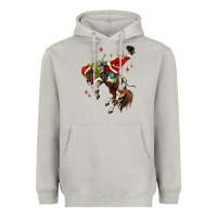 Moon Dust christmas cowboy santa Heavyweight Hoodie - MaliasSmallBusiness