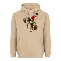 Mushroom christmas cowboy santa Heavyweight Hoodie - MaliasSmallBusiness