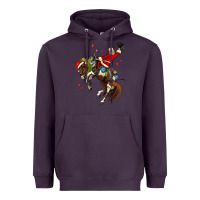 Plum christmas cowboy santa Heavyweight Hoodie - MaliasSmallBusiness