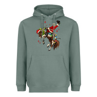 Sage christmas cowboy santa Heavyweight Hoodie - MaliasSmallBusiness