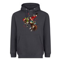 Smoke christmas cowboy santa Heavyweight Hoodie - MaliasSmallBusiness