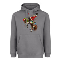 Storm christmas cowboy santa Heavyweight Hoodie - MaliasSmallBusiness
