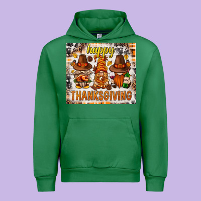 Happy Thanksgiving Gnomes Urban Hoodie Designed By Nancycooperartshop