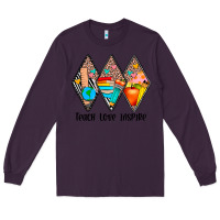 Plum teach love inspire Long Sleeve Tee - JahusDesignShop
