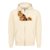 Sandshell Persian Cat Zipper Hoodie - LillyAllenDesigns