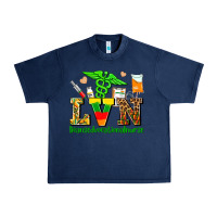 Navy lvn juneteenth licensed vocational nurse with croc Urban Heavy Tee - AdoDesignShop