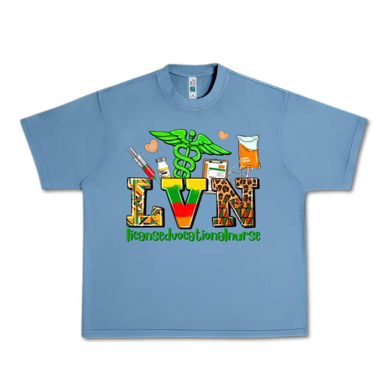 Lvn Juneteenth Licensed Vocational Nurse With Croc Urban Heavy Tee by AdoDesignShop | Teevron