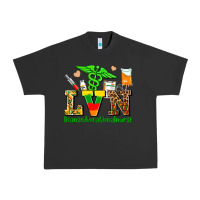 Pigment Black lvn juneteenth licensed vocational nurse with croc Urban Heavy Tee - AdoDesignShop