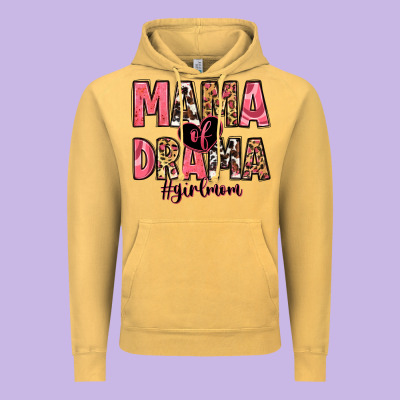Mama Of Drama Girl Mom Vintage Hoodie Designed By Zillion Design Studio