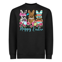 Black Happy Easter western peeps Heavyweight Sweatshirt - OliviaCreatesArt