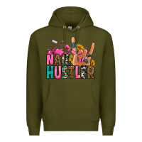 Army Green nail hustler Premium Hoodie - Jasminsmagicworld