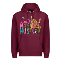 Burgundy nail hustler Premium Hoodie - Jasminsmagicworld