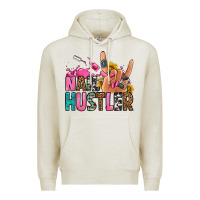 Oatmeal Heather nail hustler Premium Hoodie - Jasminsmagicworld