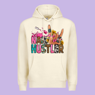 Nail Hustler Premium Hoodie Designed By Jasminsmagicworld