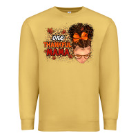 Antique Gold one thankful mama Premium Sweatshirt - MaliasSmallBusiness