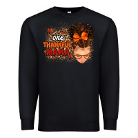 Black one thankful mama Premium Sweatshirt - MaliasSmallBusiness
