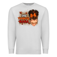 Dove Grey one thankful mama Premium Sweatshirt - MaliasSmallBusiness
