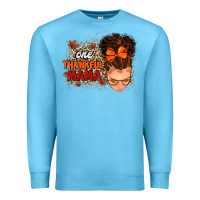 Ocean Blue one thankful mama Premium Sweatshirt - MaliasSmallBusiness