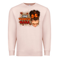 Pale Pink one thankful mama Premium Sweatshirt - MaliasSmallBusiness