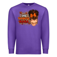 Purple one thankful mama Premium Sweatshirt - MaliasSmallBusiness