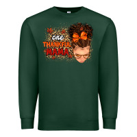 Sports Green one thankful mama Premium Sweatshirt - MaliasSmallBusiness