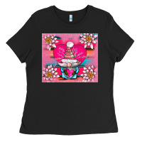 Black v.d gnome and lotus tumbler Ladies Tee - AdoDesignShop