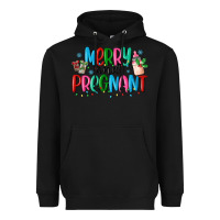 Black merry and pregnant Heavyweight Hoodie - MaliasSmallBusiness