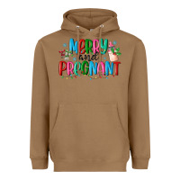 Toasted Coconut merry and pregnant Heavyweight Hoodie - MaliasSmallBusiness
