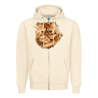 Persian Cat Face Zipper Hoodie | Teevron