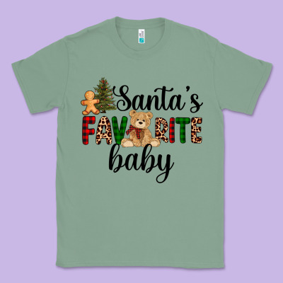 Santa's Favorite Baby Classic Tee Designed By Adodesignshop