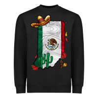 Black mexican indiana Heavyweight Sweatshirt - CowhideDigitalArt