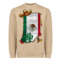 Mushroom mexican indiana Heavyweight Sweatshirt - CowhideDigitalArt