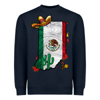 Navy mexican indiana Heavyweight Sweatshirt - CowhideDigitalArt