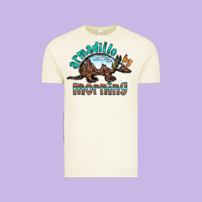 Armadillo By Morning Vintage Tee Designed By Racoondesign