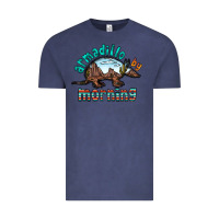 Vintage Denim armadillo by morning Vintage Tee - RacoonDesign
