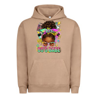 Pigment Burro 80's babe afro messy bun Urban Hoodie - texasbilliewilder